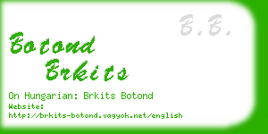 botond brkits business card